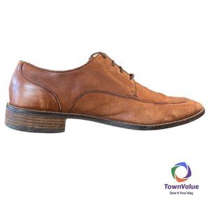 Cole Haan Mens Lenox Hill Oxford Dress Shoes Brown Leather Split Toe Lace Up 14M